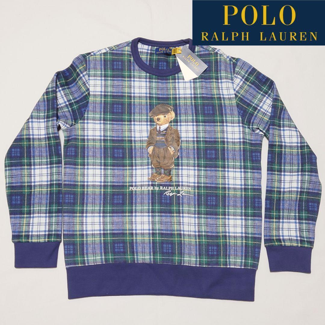 [ tag equipped ] Polo Ralph Lauren Polo Bear reverse side nappy sweatshirt S(M corresponding )