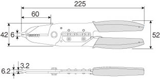 ★送料250円 即決 ホーザン VVFストリッパー P-958 電気工事士試験対応 格安★_画像2