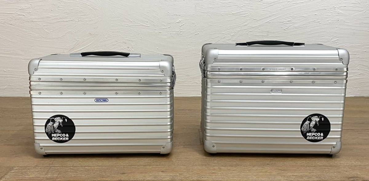 ◆HEPCO＆BECKER RIMOWA ALU EXCLUSIVE 左40＆右30 ヘプコ&ベッカー アルエクスクルーシブ リモワ_画像1