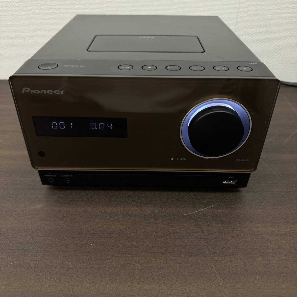 送料750円～ ジャンク扱い 音出し確認済み Pioneer パイオニア CDミニコンポ X-CM31-T S/N:LIET003456JP _画像2