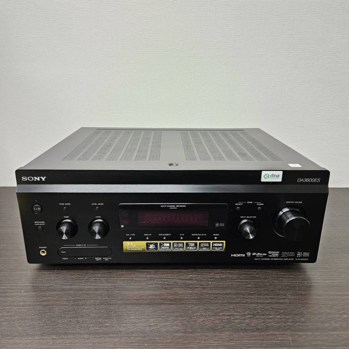 送料1150円～ ジャンク 通電のみ確認済み SONY TA-DA3600ES ソニー マルチチャンネル インテグレートアンプ S/N:2201098_画像1