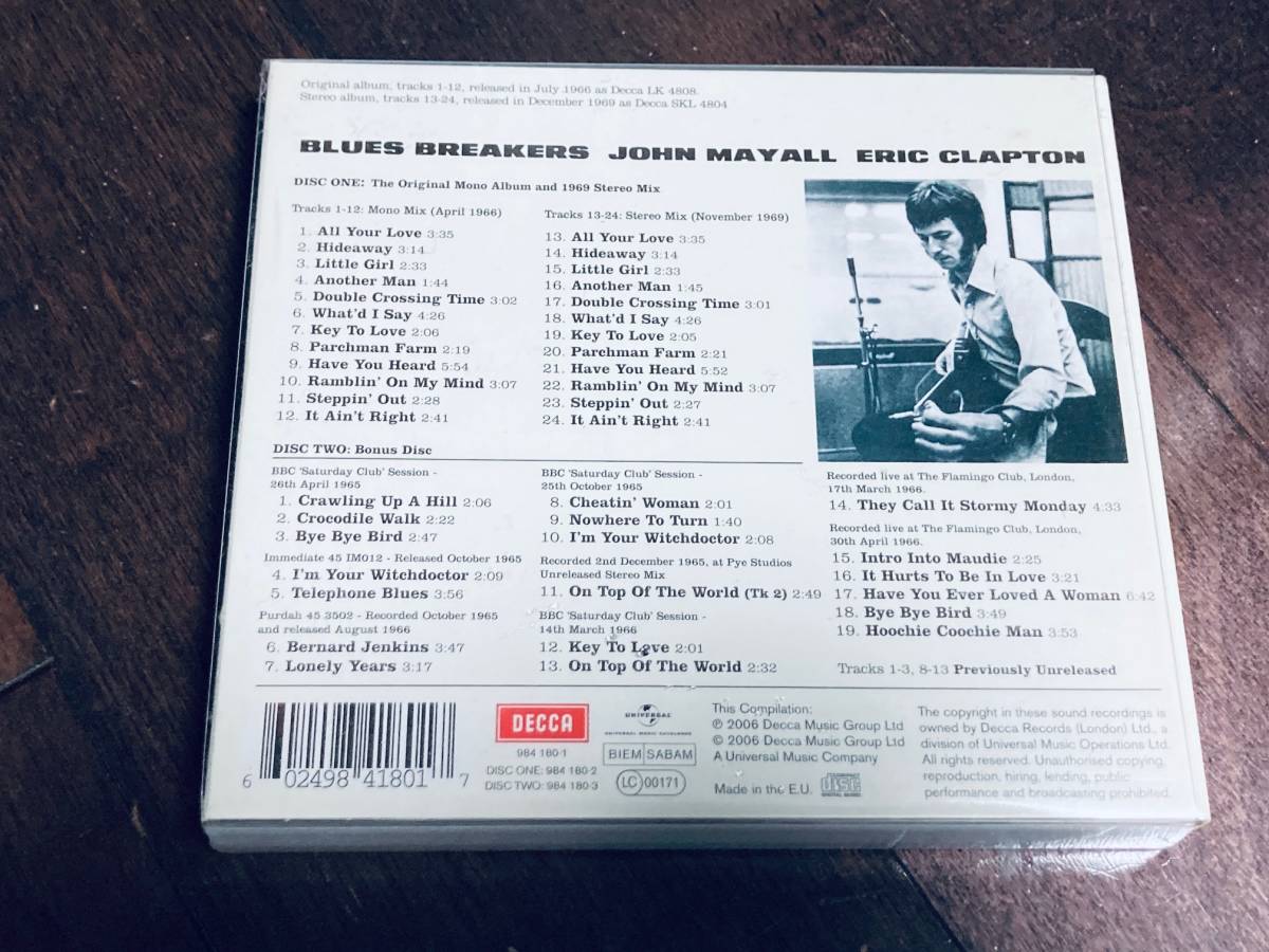 Blues Breakers John mayall with Eric Clapton 2CD Deluxe Edition ジョン・メイオール　エリック・クラプトン_画像2