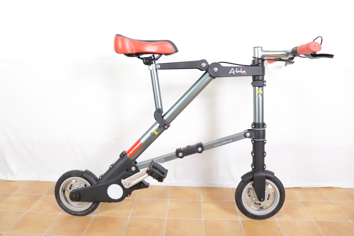 A-BIKE 折り畳み自転車 ミニ自転車 袋付き コンパクト自転車 チャリンコ エーバイク Sinclair Reserach 015JIIX06_画像3