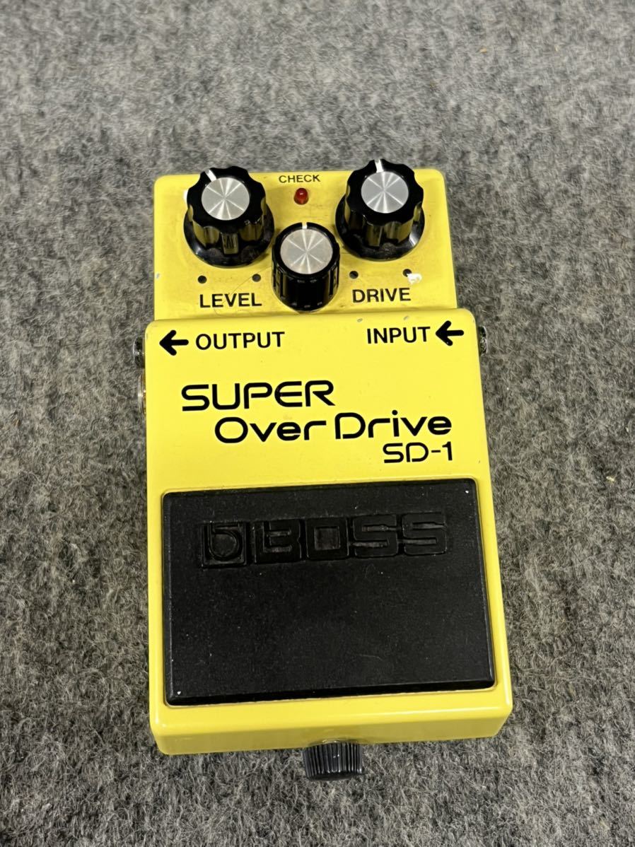 ボス BOSS エフェクター SUPER Over Drive スーパーオーバードライブ SD-1 エレキギター 楽器 ペダル 動作品_画像2