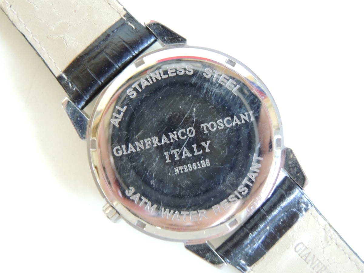 ◆ジャンク◆G.TOSCANI／トスカーニ ジャンフランコトスカーニ GIANFRANCO TOSCANI NT2361SS 腕時計 クォーツ メンズ_画像7
