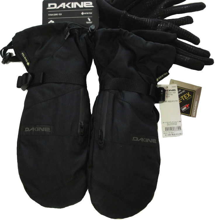 Dakine (ダカイン) TITAN ゴアテックス ミトン Gore plus warm M,Lサイズ ブラック 黒 スキー スノボ Gore-tex