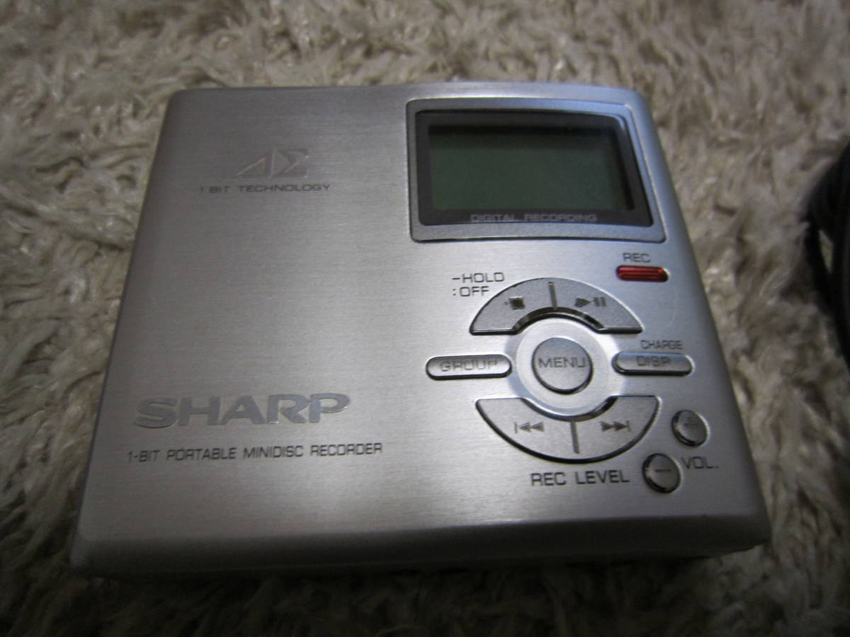 ☆ SHARP シャープ ポータブルMDレコーダー Auvi MD-DR7-S シルバー ☆_画像2