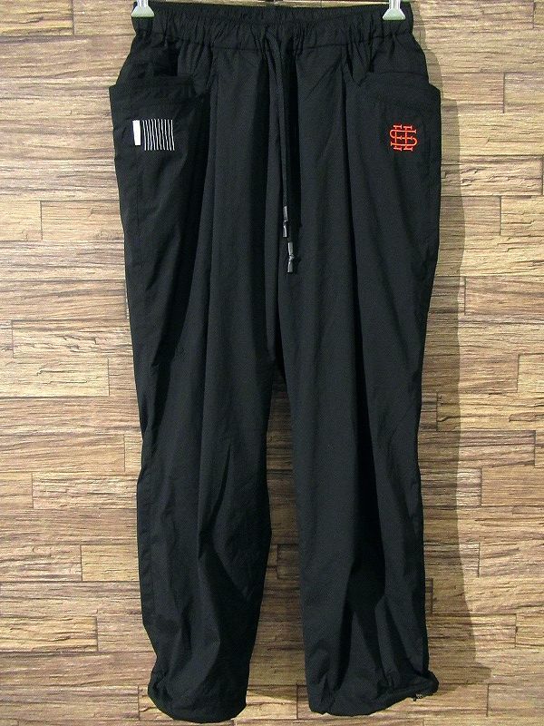 ◆ 希少 即完売 2～3回着の極美品 YGM × SEE SEE × S.F.C トリプルコラボ 限定 WIDE TAPERED PANTS ナイロン ワイド テーパード パンツ M_画像2