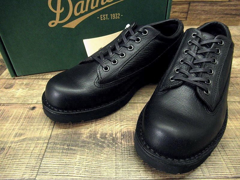 送無 新品 Danner ダナー D211407 グレシャム シボ革 オイルドレザー ウォーキング シューズ ブーツ 短靴 吸汗 速乾 アウトドア 黒 25.5 ①_画像9