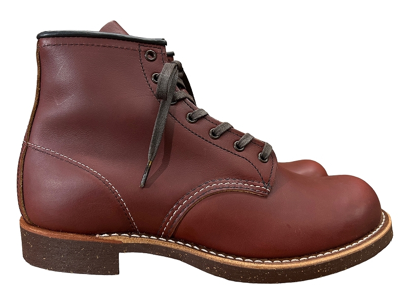 送無 未使用 デッド 希少 廃盤 USA製 RED WING レッドウィング 2961 17年製 ブラックスミス レースアップ レザー ブーツ 赤茶 26.5 ①_画像6