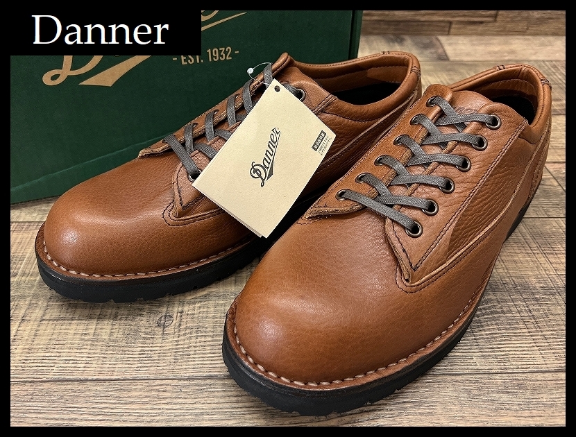 送無 新品 Danner ダナー D211407 グレシャム シボ革 オイルドレザー ウォーキング シューズ ブーツ 短靴 速乾 吸汗 アウトドア 茶 27.5 ①