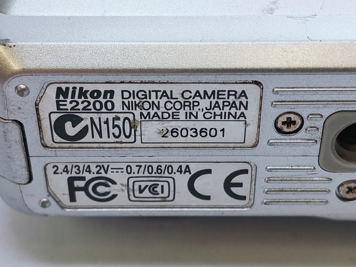 3601 Nikon ニコン COOLPIX 2200 コンパクトデジタルカメラ 電池式_画像9