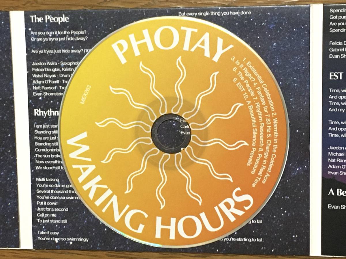 PHOTAY / WAKING HOURS electro nika ambient sound . work domestic Ryuutsu specification record with belt paper s Lee vu specification Carlos Nino & Friends BONOBO