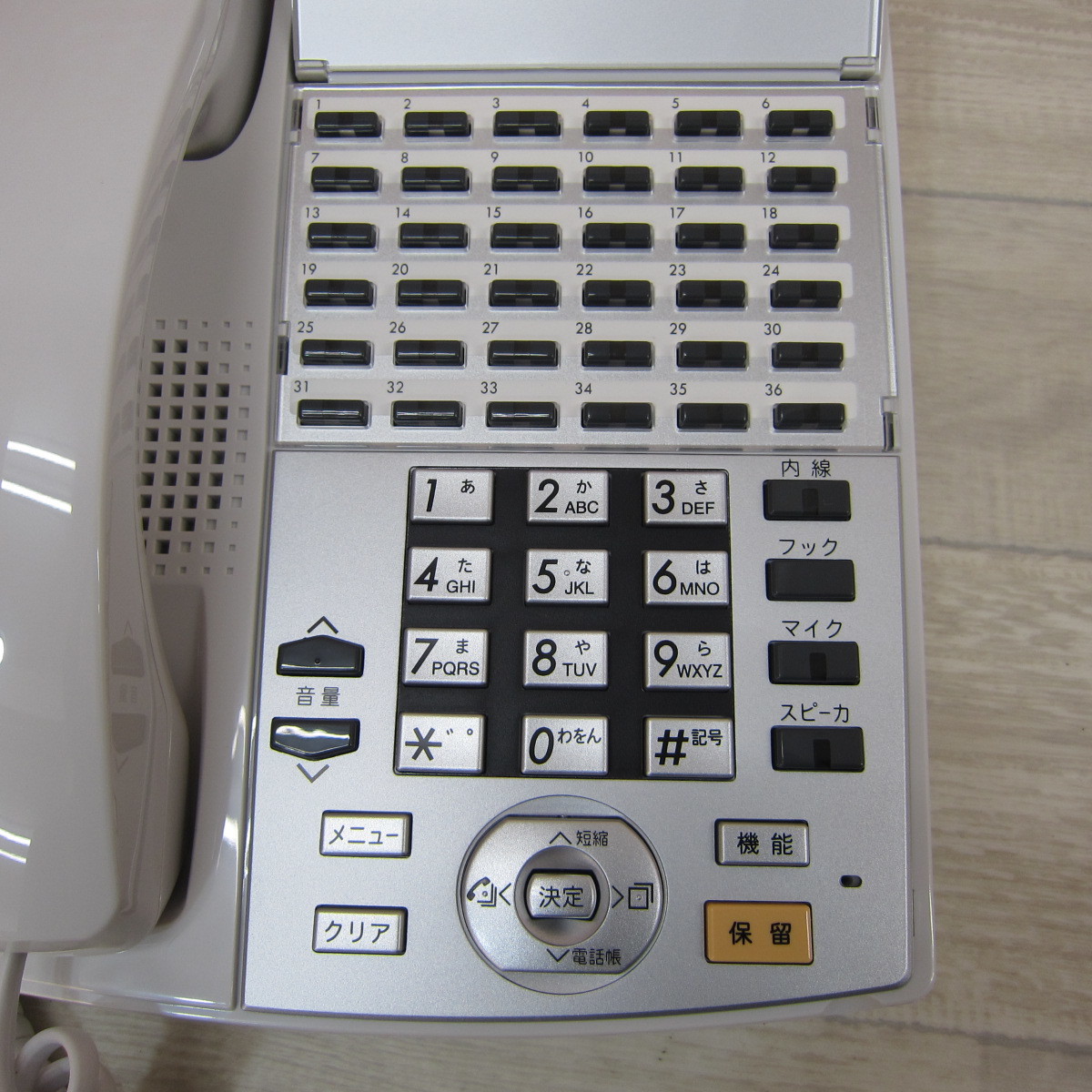 11061PS23【未使用】NX-(36)STEL-(1)(W) NTT NXL 36ボタン標準スター電話機 ビジネスフォン [オフィス用品] _画像3