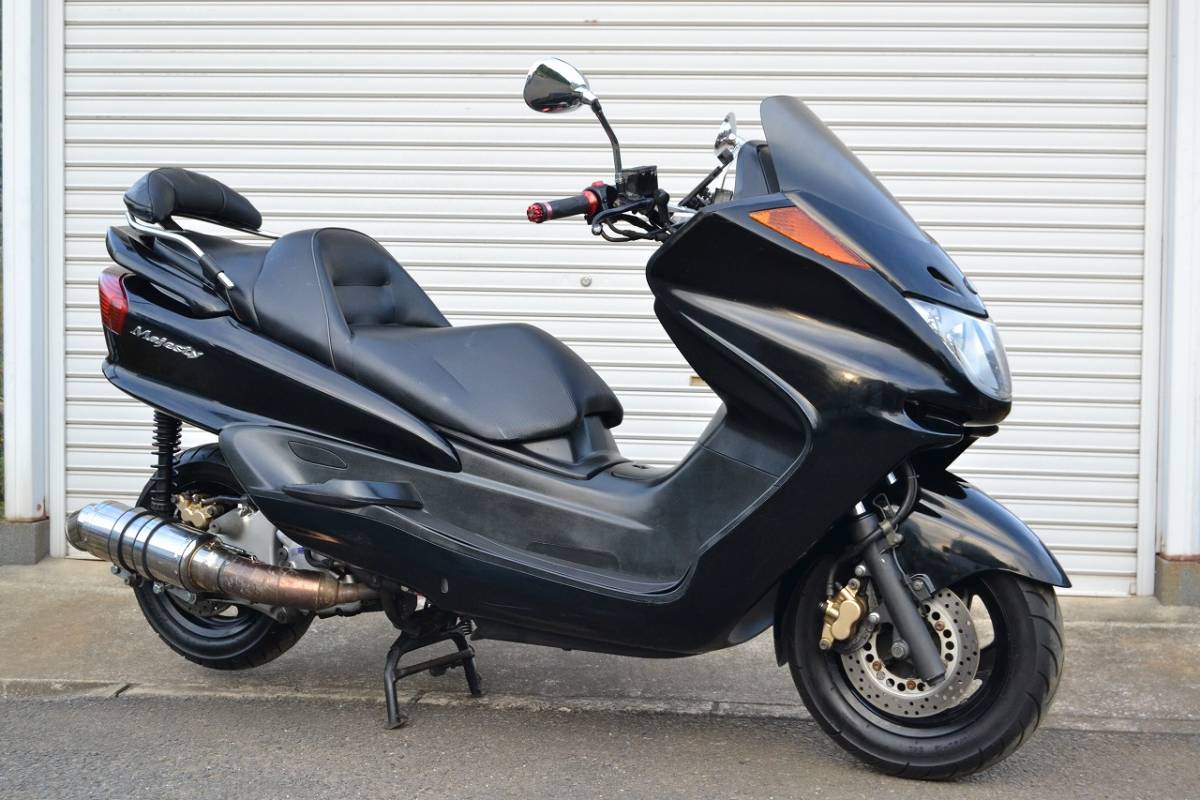 ☆マジェスティ250C　SG03Ｊ　　黒　　カスタムマフラー　実働/書付!　☆売切り!_画像1