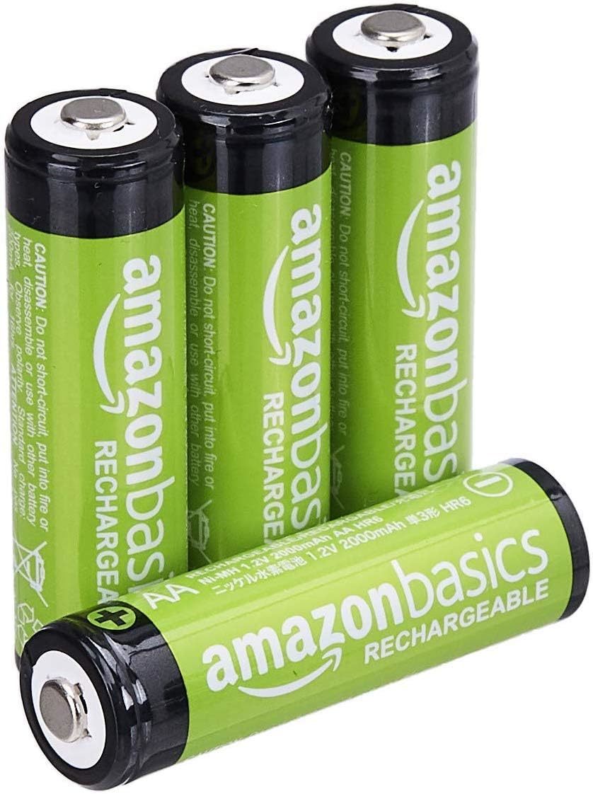 新品未使用 Amazonベーシック 充電池 充電式ニッケル水素電池 単3形4個セット (最小容量2000mAh、約1000回使用可能) 841710105124_画像1