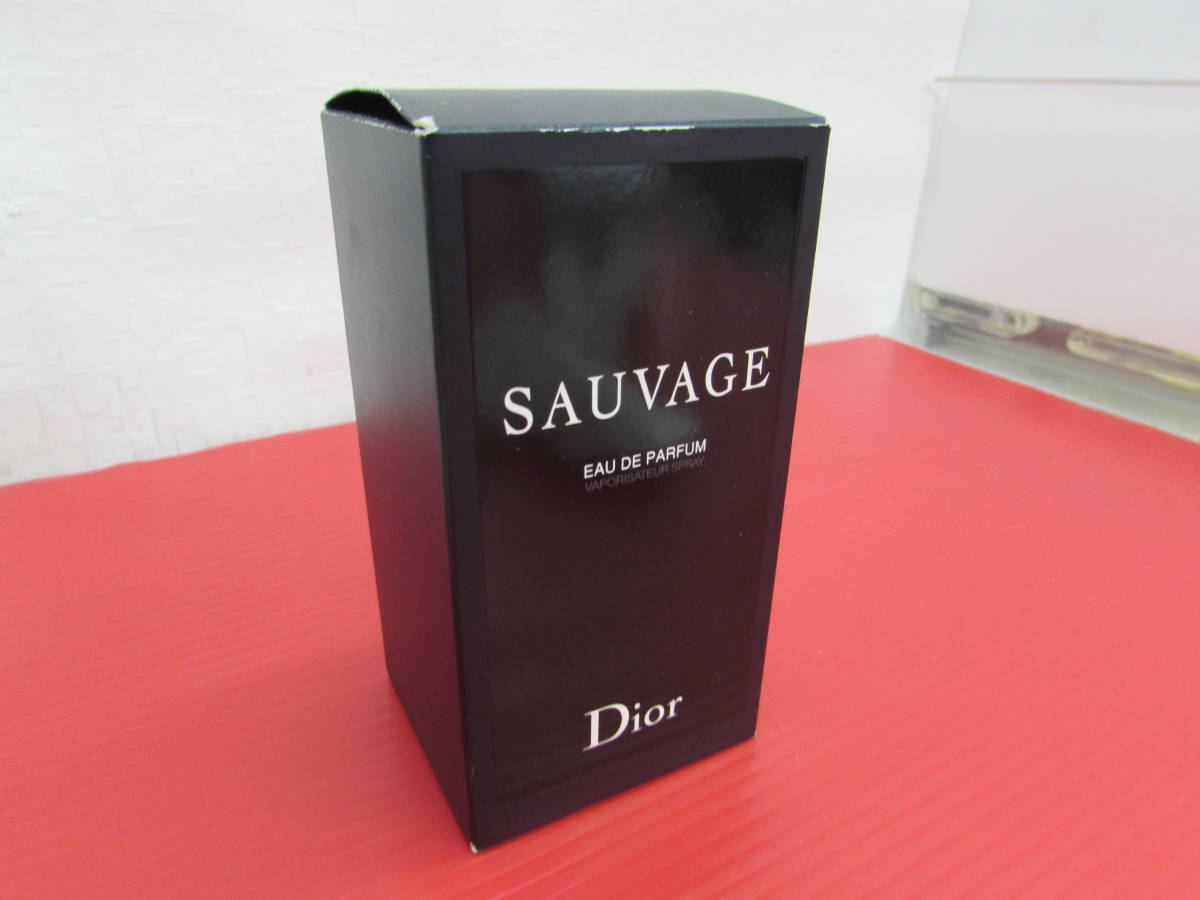 Christian Dior クリスチャン・ディオール SAUVAGE ソヴァージュ オードゥ パルファン 100ml 残量約3割程 箱付き 香水_画像9