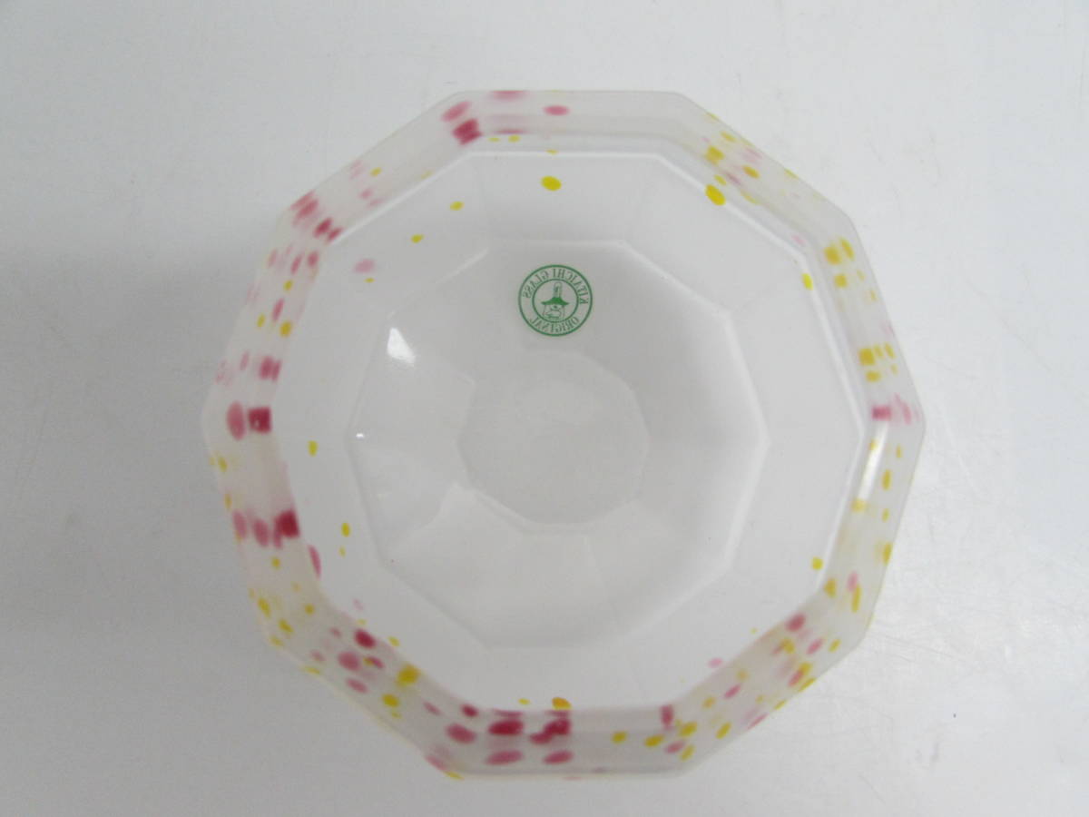 保管品 KITAICHI GLASS 北一硝子 キャンドルホルダー インテリア 雑貨 置物 飾り物 小樽 ガラス工芸 飾り台付 鉄製 アイアン_画像10