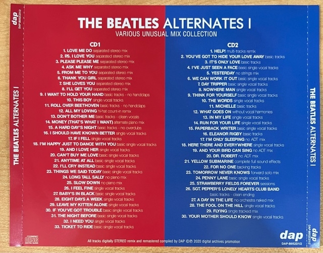 BEATLES 赤盤 ＆ 青盤 + ALTERNATES I ＆ II 4タイトルセット 1962-1966, 1967-1970_画像4