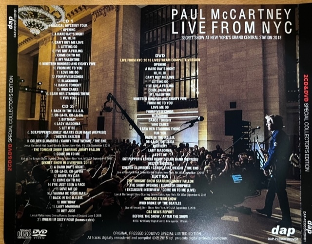PAUL McCARTNEY LIVE FROM ABBEY ROAD & NYC 2タイトルセット 2015 ポールマッカートニー_画像3