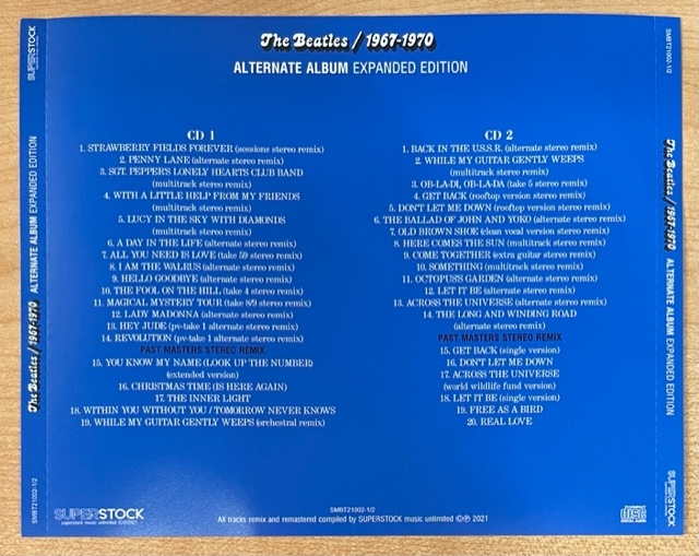 BEATLES 赤盤 ＆ 青盤 + ALTERNATES I ＆ II 4タイトルセット 1962-1966, 1967-1970_画像3