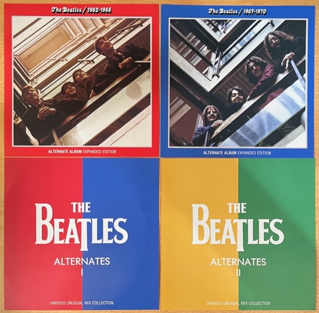 BEATLES 赤盤 ＆ 青盤 + ALTERNATES I ＆ II 4タイトルセット 1962-1966, 1967-1970_画像1