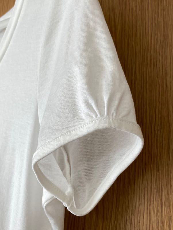 洗える♪ 極美品 ブルックスブラザーズ 半袖 Tシャツ 白 ホワイト 上質 コットン 綿100% xsサイズ レディース シンプル 丸首 クルーネック_画像4