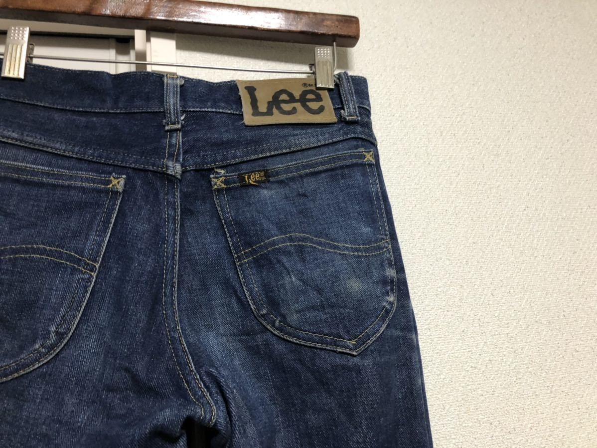 70-е годы Винтаж СДЕЛАНО В США Made Lee Lee 243-0241 Bootcut Джинсовые брюки Обозначение W27 Фактическое измерение W71 см L82 см Билет Union Доступно Коготь 42 молния