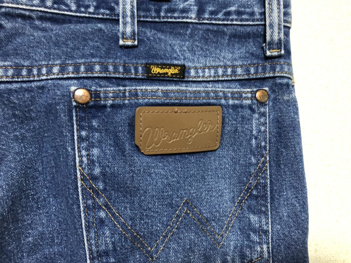 90sヴィンテージ MADE IN MEXICOメキシコ製Wrangler ラングラー936PWDデニムパンツW36実測W92cmL66cm_画像7