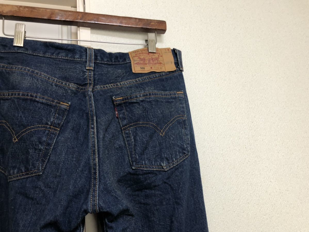 00年6月00sヴィンテージMADE IN USAアメリカ製Levi's リーバイス501デニムパンツ ボタン裏553表記W32L32実測W79cmL80cm_画像2