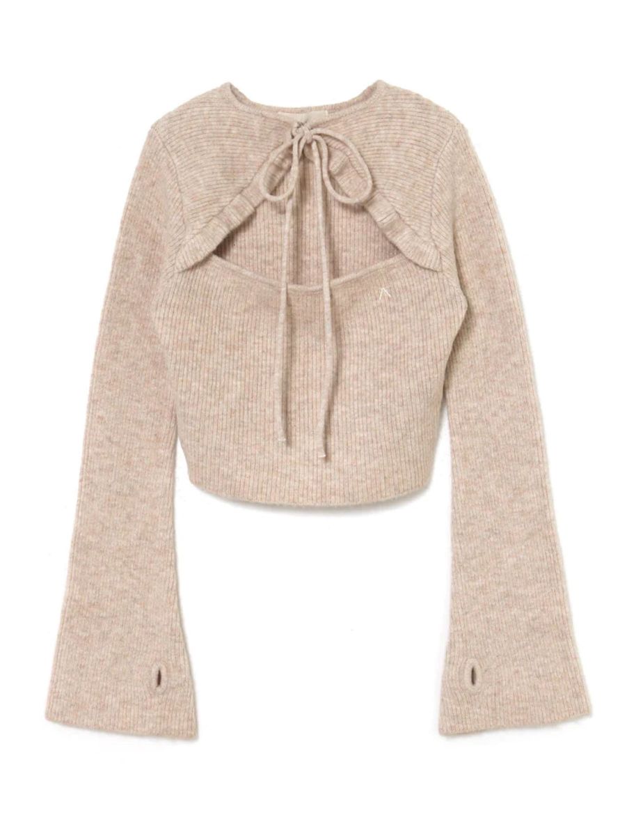新品】andmary Marie knit tops Baby pink