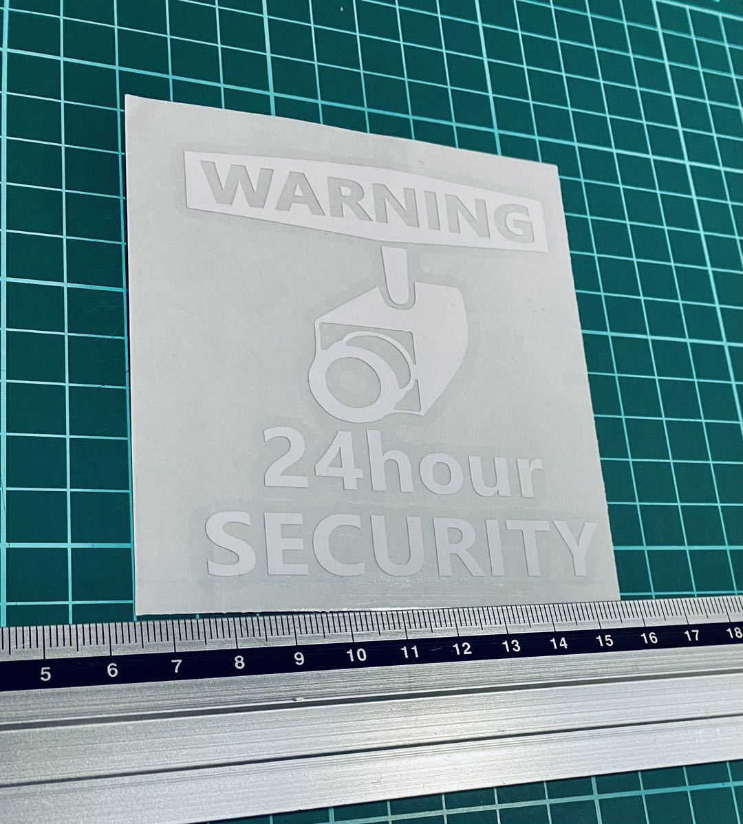 warning!24h security sticker 2( color modification possibility ) cutting sticker Harley Harley Davidson 