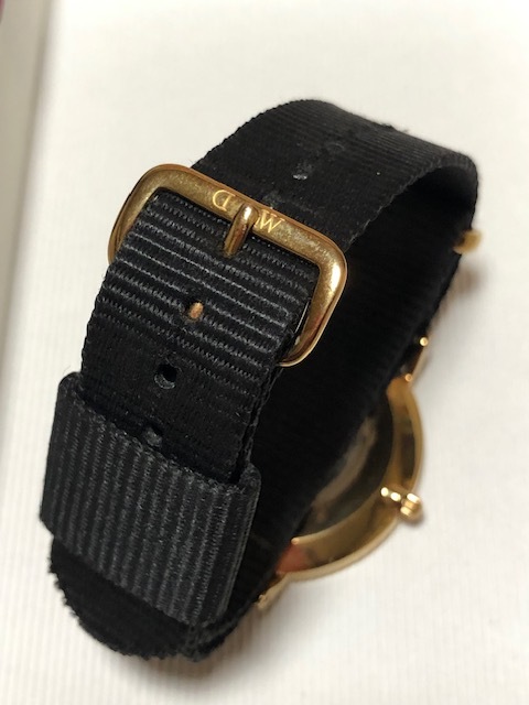 中古 電池交換済 ダニエルウェリントン 腕時計 classic black 36mm CORNWALL  ローズゴールドの画像5