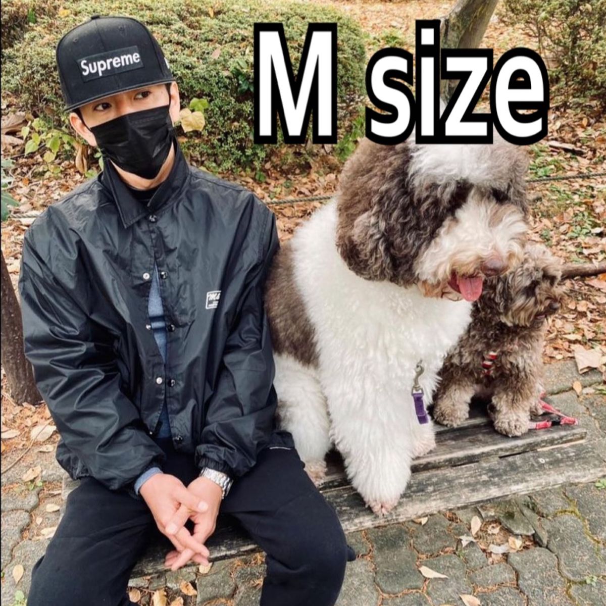 エムアンドエム M&M ボアコーチジャケット BLACK Mサイズ エムアンドエム M&M ボアコーチジャケット BLACK Mサイズ