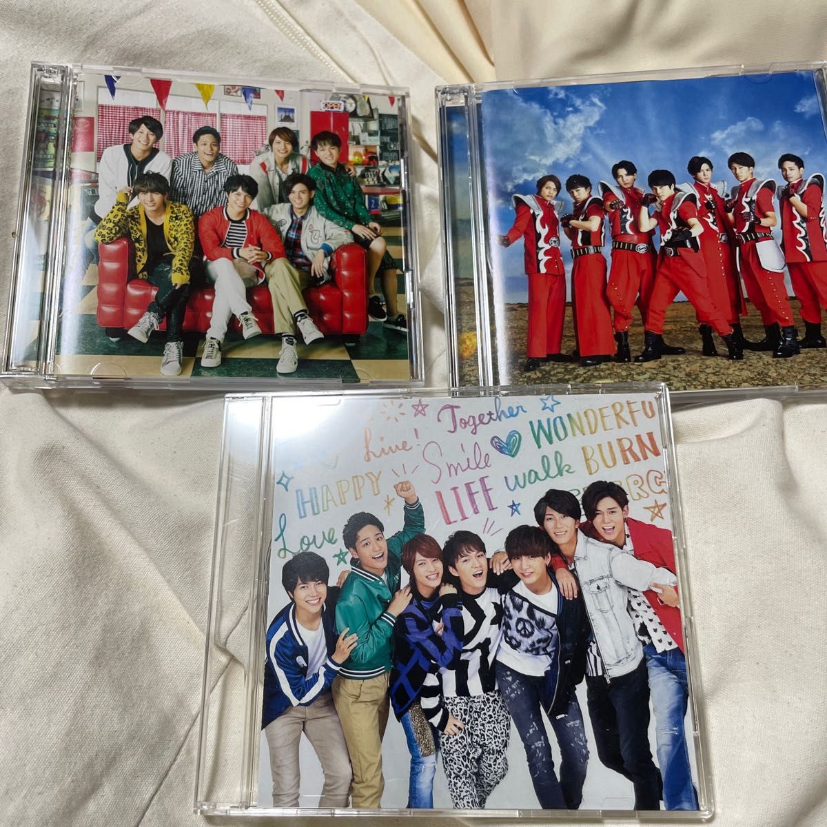 ジャニーズWEST 初回限定盤 CD+DVD 僕らは今日も生きている 考えるな燃えろ!!