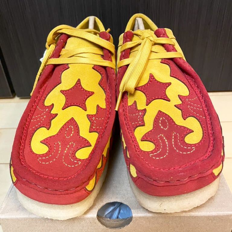 Supreme x CLARKS ORIGINALS Wallabee Red UK7.5サイズ 新品未使用 直営店購入_画像2