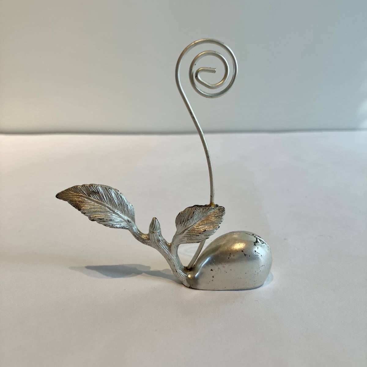  bird silver memory holder memory stand clip ornament 