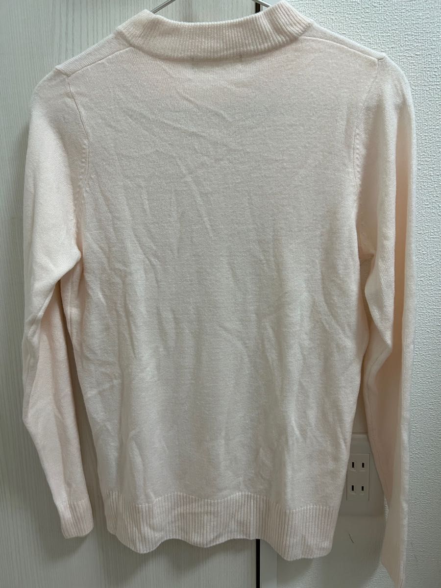 【Leaual】 ニット　セーター　ストーン刺繍　レディース Lサイズ ピンク