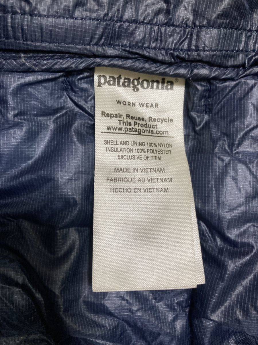 patagonia パタゴニア p6 マイクロパフフーディー　　ダウンジャケット　２０１８年製 ＤＬＭＢ　ダークネイビー　ＸＳサイズ_画像8