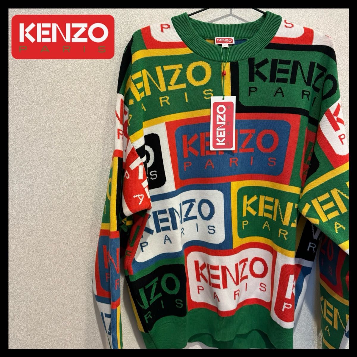 最新入荷 【希少・入手困難】　kenzo ケンゾー　ニット　セーター　ロゴ Yahoo!フリマ（旧）