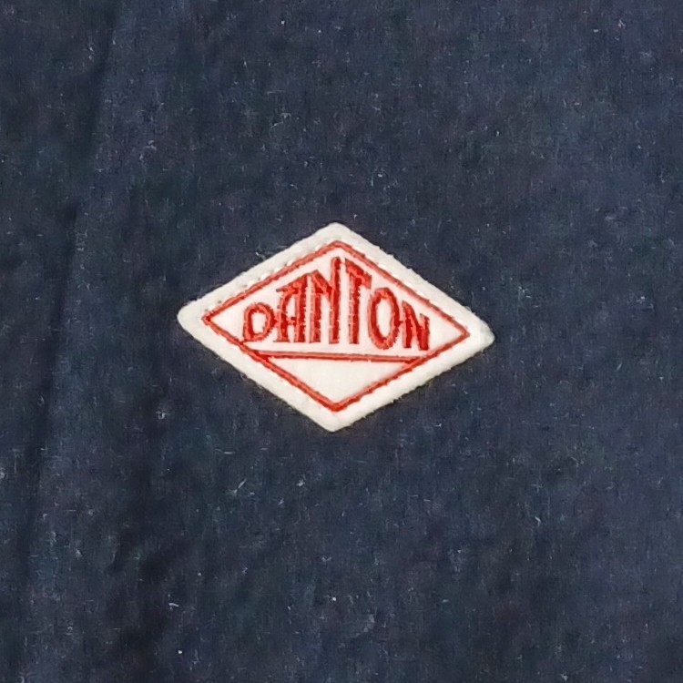 DANTON ダントン ウールジャケット ネイビー メンズ40 Lサイズ相当 フード脱着可能 クルミボタン 防寒 ウールコート_画像8