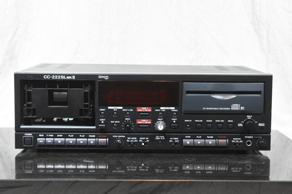 TASCAM タスカム CDレコーダー カセットデッキ CC-222SL MKII_画像2