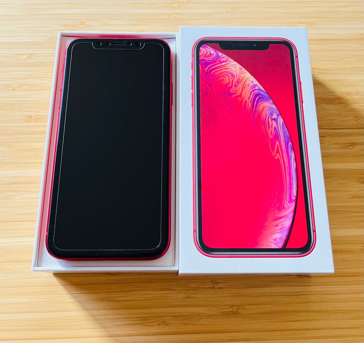 美品 iPhoneXR SIMフリー 64GB 完動品 バッテリー97% Apple PRODUCT Red