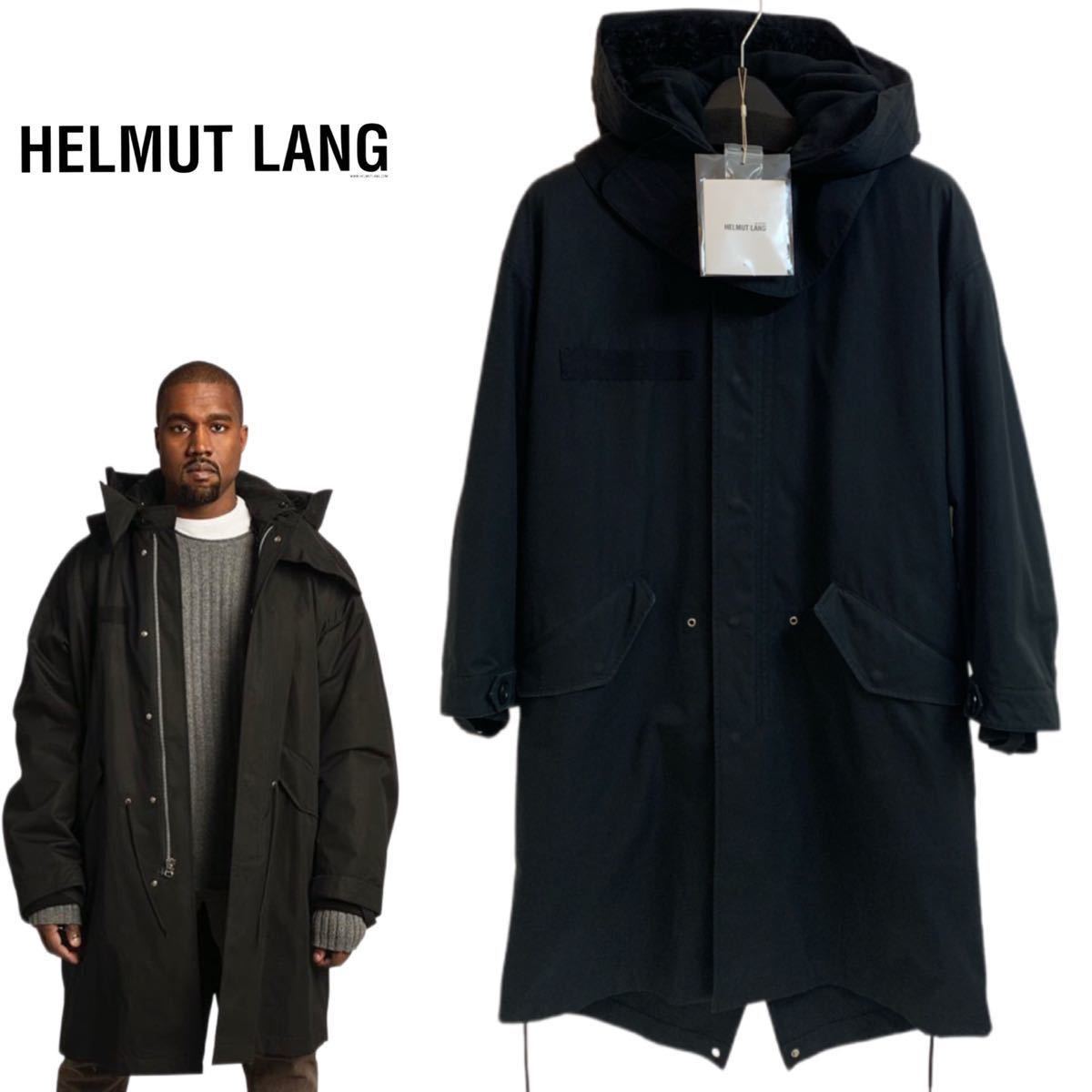 HELMUT LANG ヘルムートラング RE-EDITION 1998 BLACK HOODED PARKA モッズコート ファーライナー付 BLACK XS(M〜L位) タグ付 アーカイブ_画像1