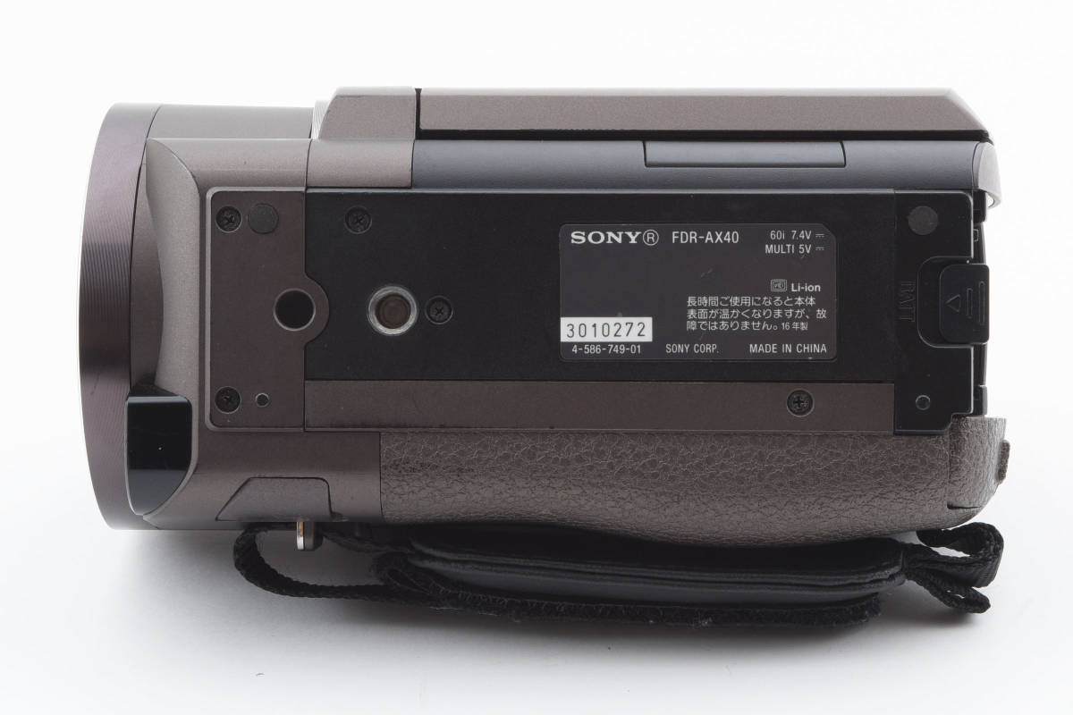 ソニー SONY FDR-AX40 TIC 4K ブロンズブラウン ビデオカメラレコーダー #09200894_画像9