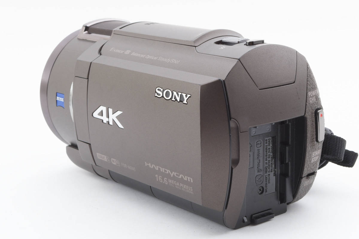 ソニー SONY FDR-AX40 TIC 4K ブロンズブラウン ビデオカメラレコーダー #09200894_画像7