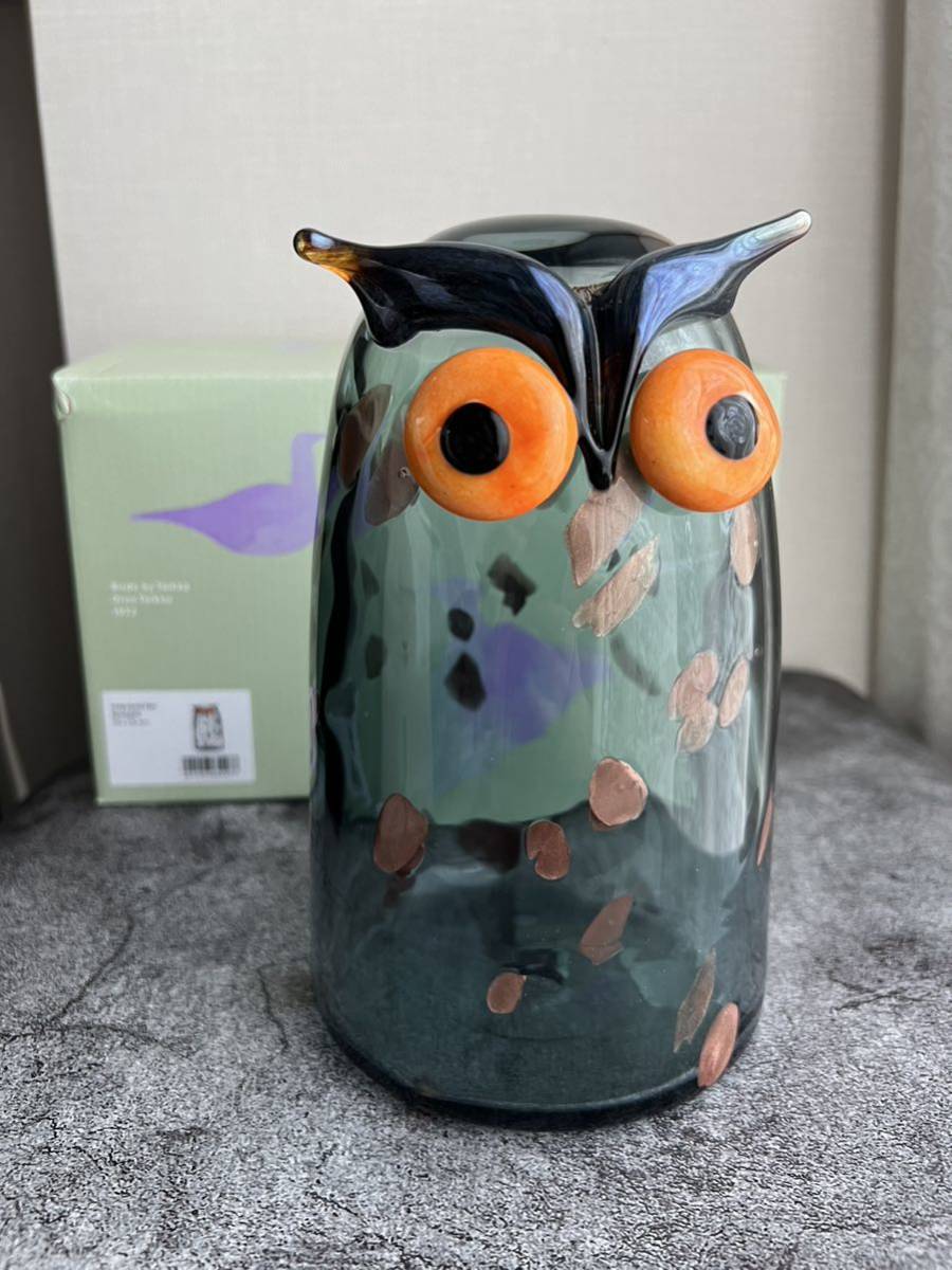 iittala イッタラ◆Oiva Toikka オイバ・トイッカ◆Birds by Toikka Long-eared owl　◆新品　梟　長耳フクロウ　ふくろう　ガラス_画像1