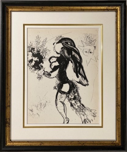 【特価】　≪　　マルク・シャガール　　≫　　オリジナルリトグラフ【石版画】　　　1960年　　　OFFERING　　　MARC　CHAGALL_画像1