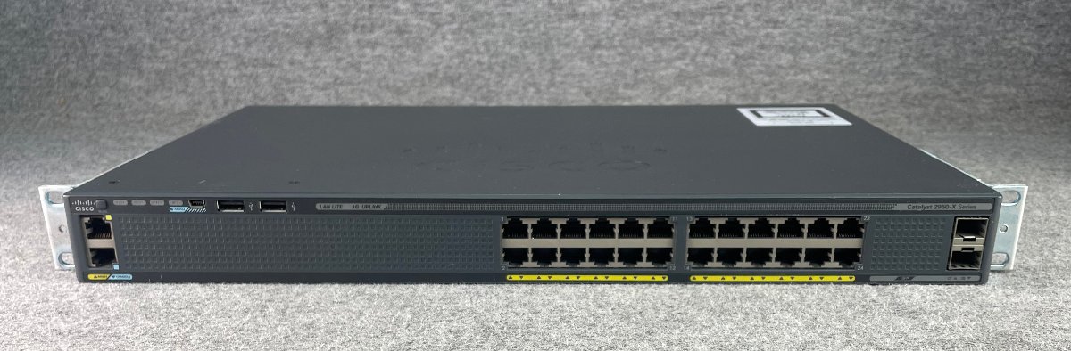 M◆Cisco(シスコ)/スイッチ/Catalyst 2960-Xシリーズ/WS-C2960X-24TS-LL V04/10台セット/初期化済(1_画像4