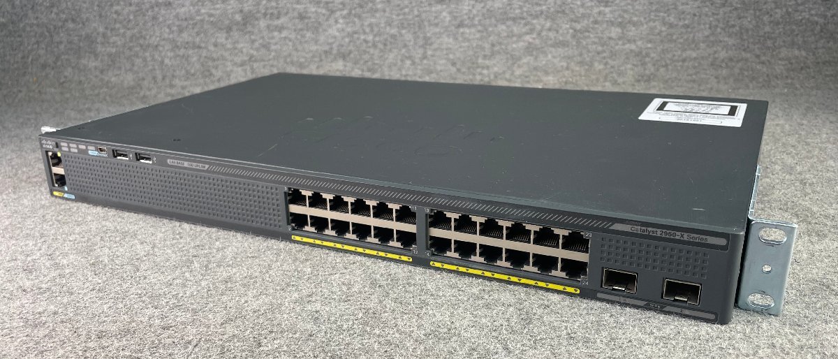 M◆Cisco(シスコ)/スイッチ/Catalyst 2960-Xシリーズ/WS-C2960X-24TD-L V05/初期化済(12